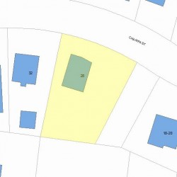 28 Champa St, Newton, MA 02464 plot plan