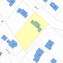 26 Bow Rd, Newton, MA 02459 plot plan