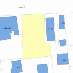 348 Elliot St, Newton, MA 02464 plot plan