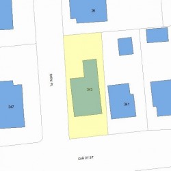 343 Cabot St, Newton, MA 02458 plot plan