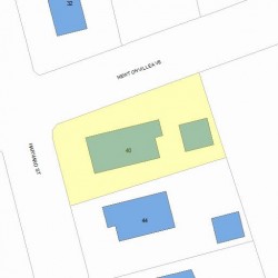 40 Harvard St, Newton, MA 02460 plot plan