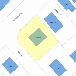 472 Watertown St, Newton, MA 02460 plot plan