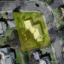 25 Manor House Rd, Newton, MA 02459 aerial view