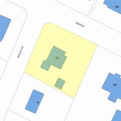 204 Ward St, Newton, MA 02459 plot plan