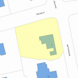 7 Beethoven Ave, Newton, MA 02468 plot plan