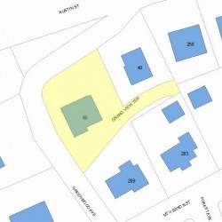 60 Greenwood Ave, Newton, MA 02465 plot plan