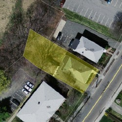 109 Lexington St, Newton, MA 02466 aerial view