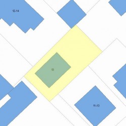 13 Lincoln Rd, Newton, MA 02458 plot plan