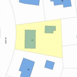 20 Burr Rd, Newton, MA 02459 plot plan