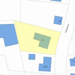 20 Garland Rd, Newton, MA 02459 plot plan