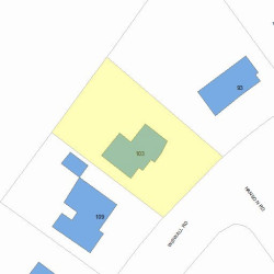 103 Wiswall Rd, Newton, MA 02459 plot plan