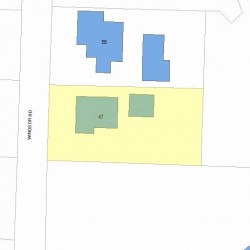 47 Windsor Rd, Newton, MA 02468 plot plan