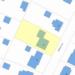 33 Nobscot Rd, Newton, MA 02459 plot plan