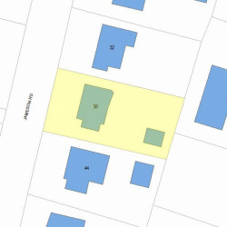 38 Jameson Rd, Newton, MA 02458 plot plan