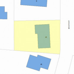 46 Moulton St, Newton, MA 02462 plot plan