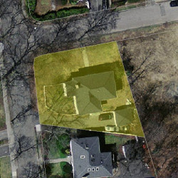 44 Frederick St, Newton, MA 02460 aerial view