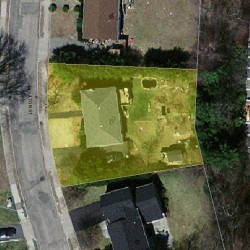 77 Moulton St, Newton, MA 02462 aerial view