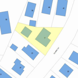 17 Gilbert St, Newton, MA 02465 plot plan