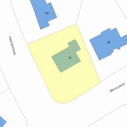 96 Brookline St, Newton, MA 02467 plot plan