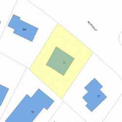 11 Morton St, Newton, MA 02459 plot plan