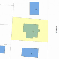 149 Upland Ave, Newton, MA 02461 plot plan