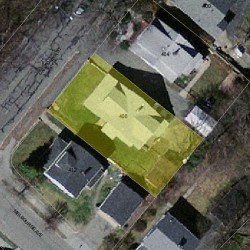 408 California St, Newton, MA 02460 aerial view