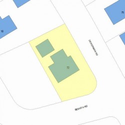 72 Dickerman Rd, Newton, MA 02461 plot plan