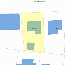 550 Commonwealth Ave, Newton, MA 02459 plot plan