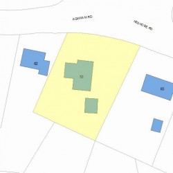 53 Neshobe Rd, Newton, MA 02468 plot plan