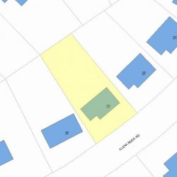 33 Alexander Rd, Newton, MA 02461 plot plan