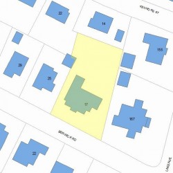 17 Berwick Rd, Newton, MA 02459 plot plan