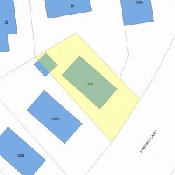 1561 Washington St, Newton, MA 02465 plot plan