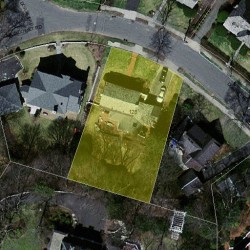 128 Dorset Rd, Newton, MA 02468 aerial view