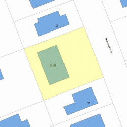 33 Margaret Rd, Newton, MA 02461 plot plan