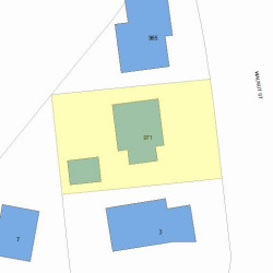 971 Walnut St, Newton, MA 02460 plot plan