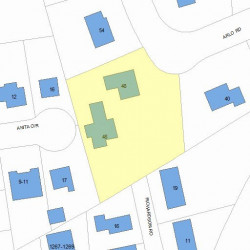 48 Arlo Rd, Newton, MA 02464 plot plan