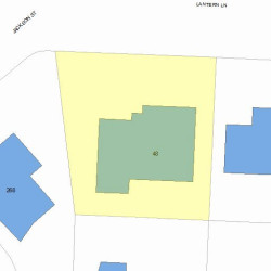 48 Lantern Ln, Newton, MA 02459 plot plan