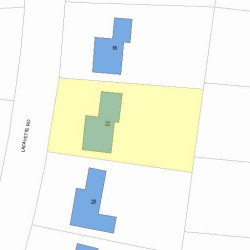 22 Lafayette Rd, Newton, MA 02462 plot plan