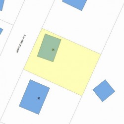 96 Hawthorne Ave, Newton, MA 02466 plot plan