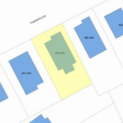 472 Albemarle Rd, Newton, MA 02460 plot plan