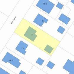 20 Belmont St, Newton, MA 02458 plot plan