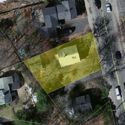 945 Walnut St, Newton, MA 02460 aerial view