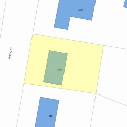 602 Grove St, Newton, MA 02462 plot plan