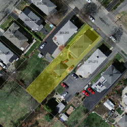 267 Nevada St, Newton, MA 02460 aerial view