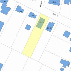 238 Derby St, Newton, MA 02465 plot plan