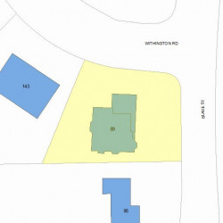 89 Blake St, Newton, MA 02460 plot plan