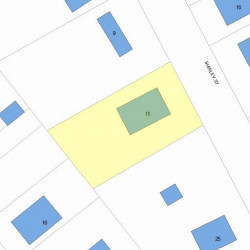 15 Shirley St, Newton, MA 02465 plot plan
