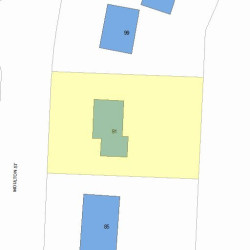 91 Moulton St, Newton, MA 02462 plot plan