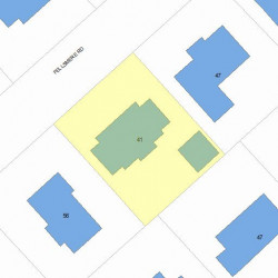 41 Fellsmere Rd, Newton, MA 02459 plot plan