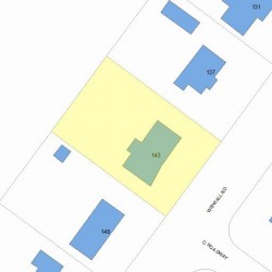 143 Wiswall Rd, Newton, MA 02459 plot plan